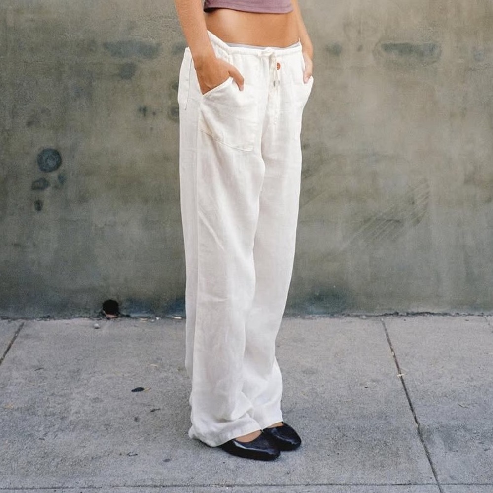 Oddli Linen Drawstring Pants
